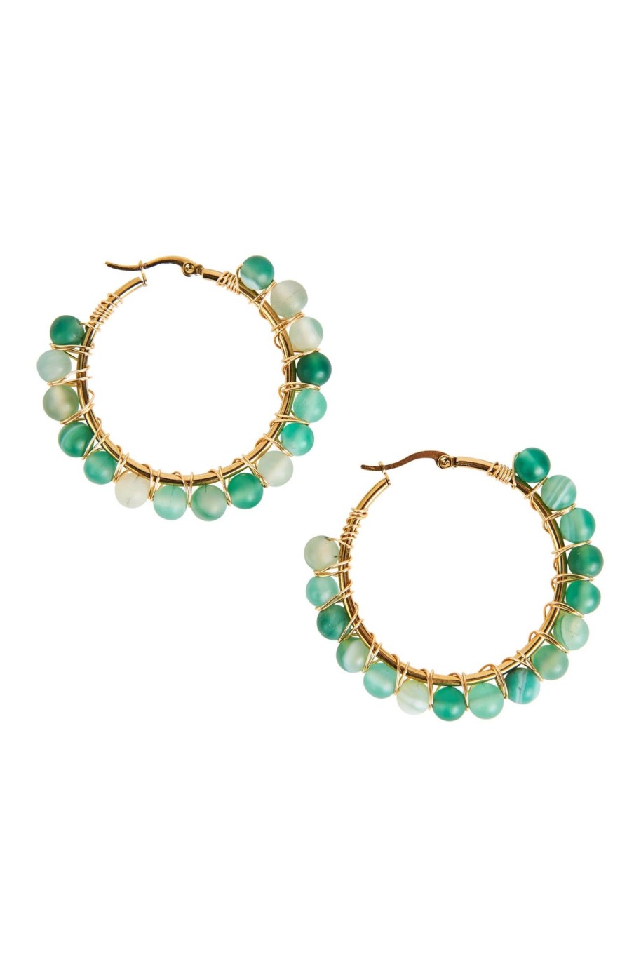 Accessories eb&ive Earrings | Amity Stone Earring - Evergreen