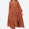 Clothing eb&ive Maxi Dresses | Studio Tiered Maxi - Cinnamon