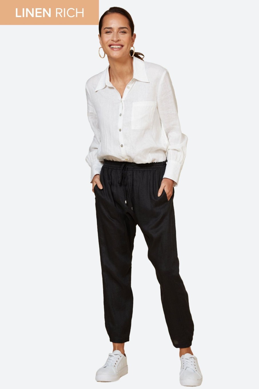 Clothing eb&ive Pants | Studio Relaxed Pant - Ebony