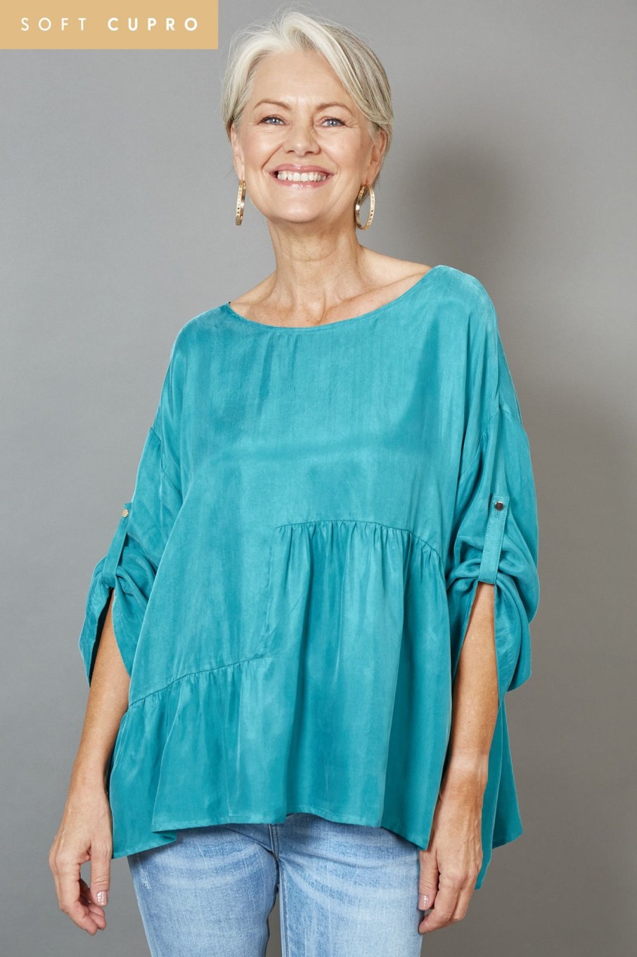 Clothing eb&ive Blouses | Vienetta Top - Teal