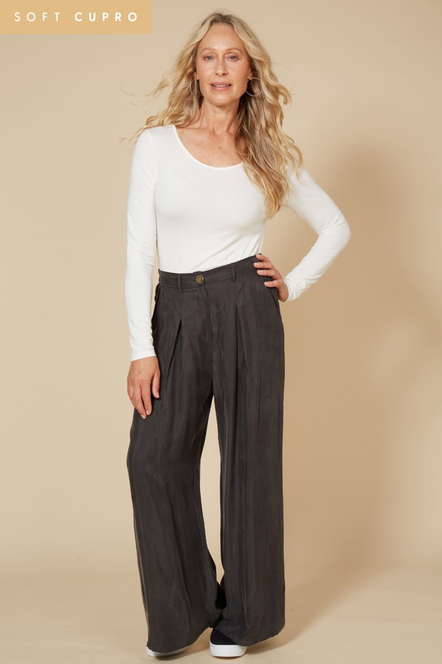 Clothing eb&ive Pants | Vienetta Culotte Pant - Fossil