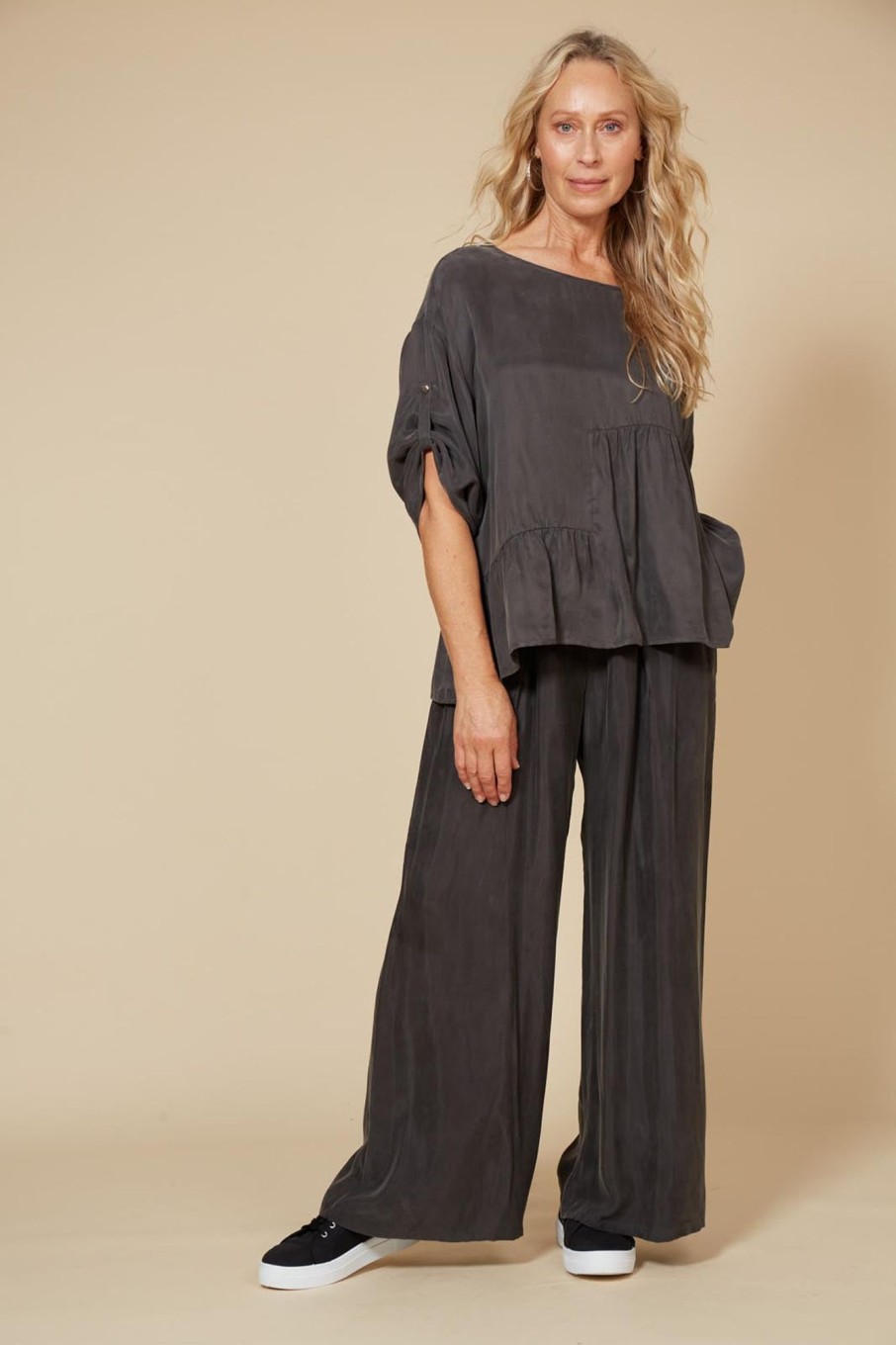 Clothing eb&ive Pants | Vienetta Culotte Pant - Fossil