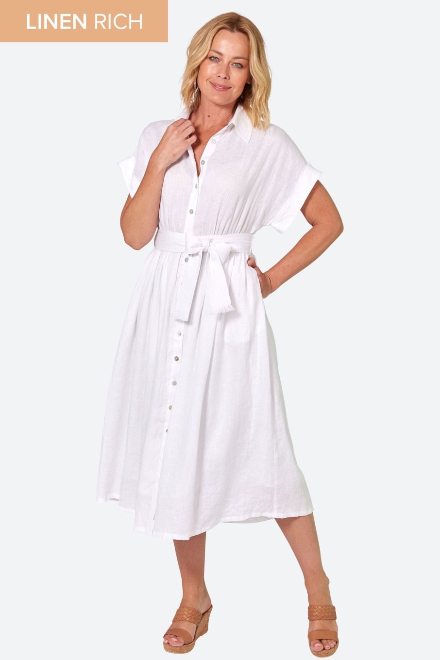 Clothing eb&ive Shirts | La Vie Shirt Dress - Blanc