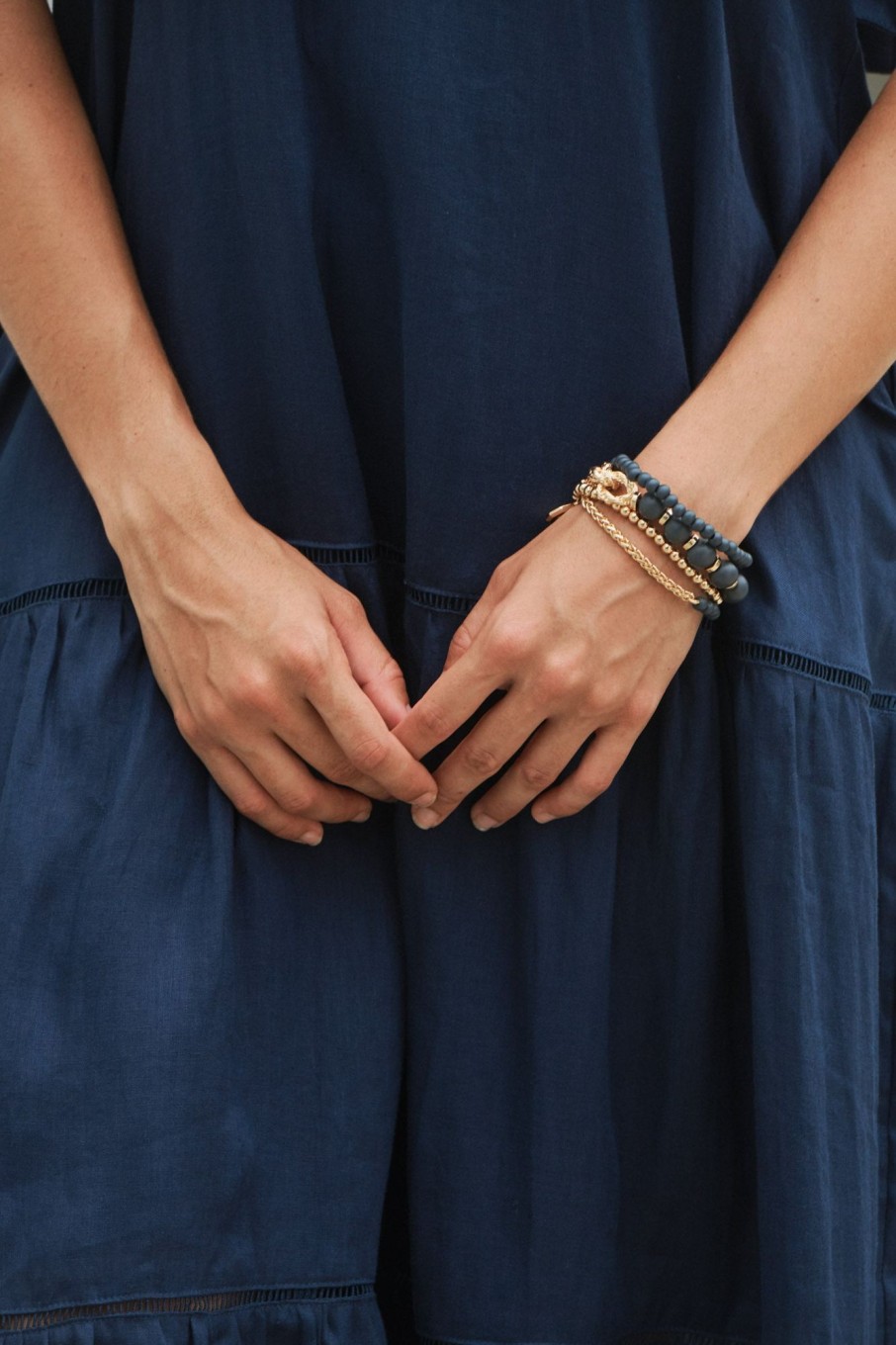 Accessories eb&ive Bracelets & Bangles | Vivid Bracelet Set - Sapphire