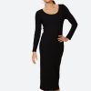 Clothing eb&ive Mid-Length Dresses | Studio Jersey Maxi - Ebony