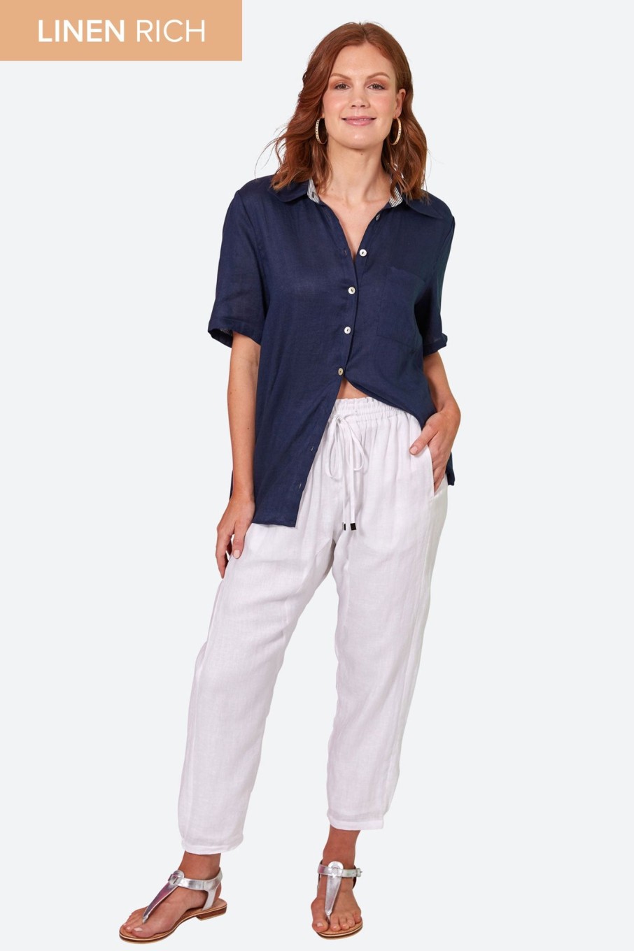 Clothing eb&ive Pants | Studio Relaxed Pant - Salt