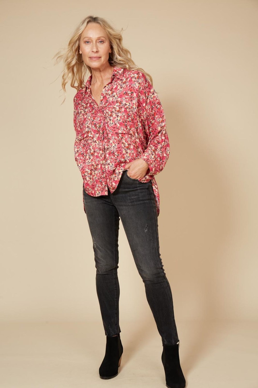 Clothing eb&ive Shirts | Milli Shirt - Rose Ditsy