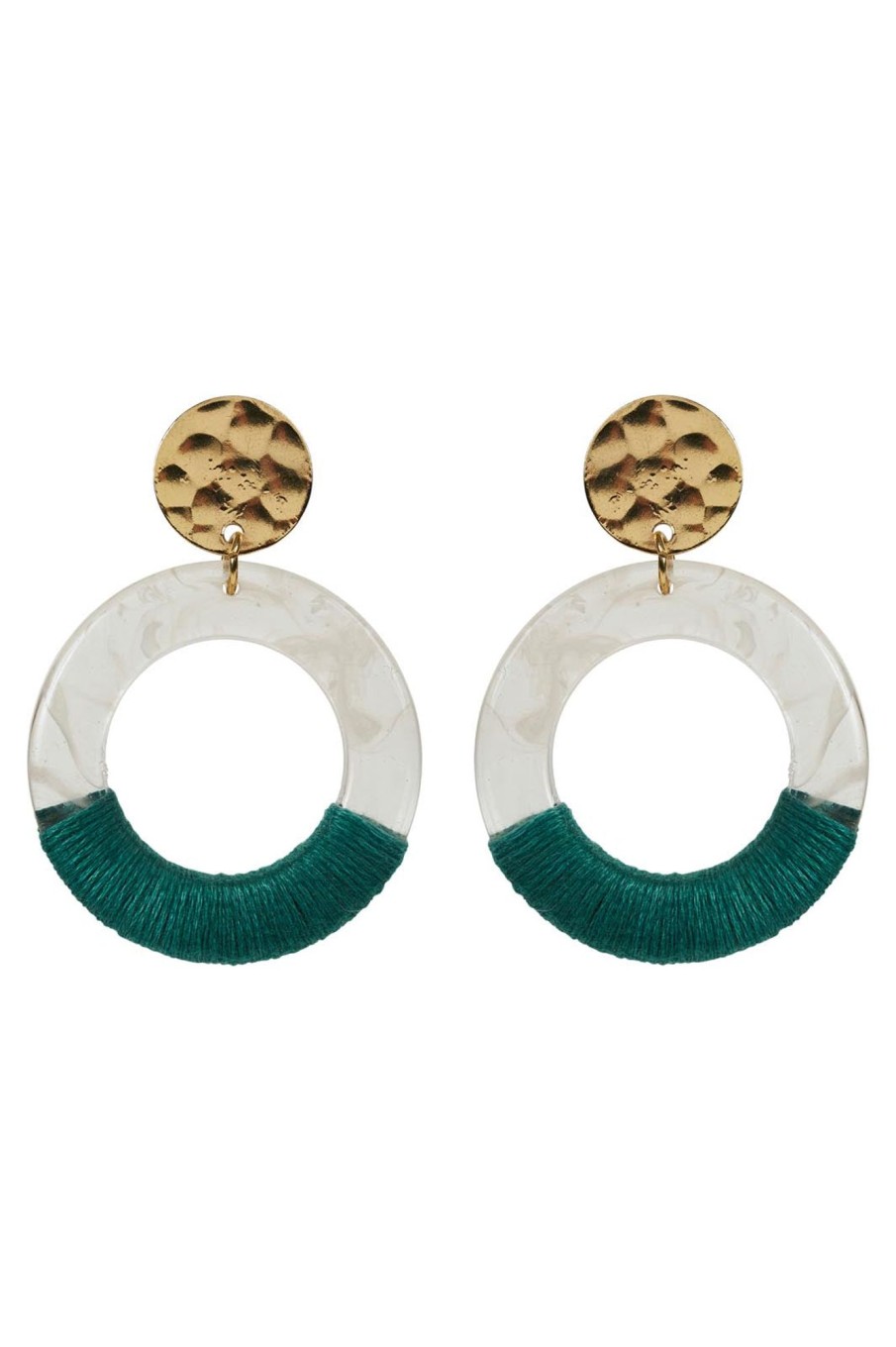 Accessories eb&ive Earrings | Diaz Hoop Earring - Teal