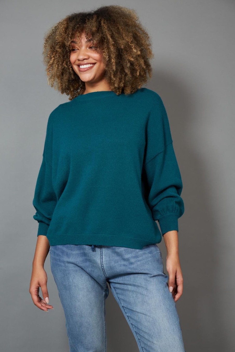 Clothing eb&ive Jumpers | Kit Jumper - Teal