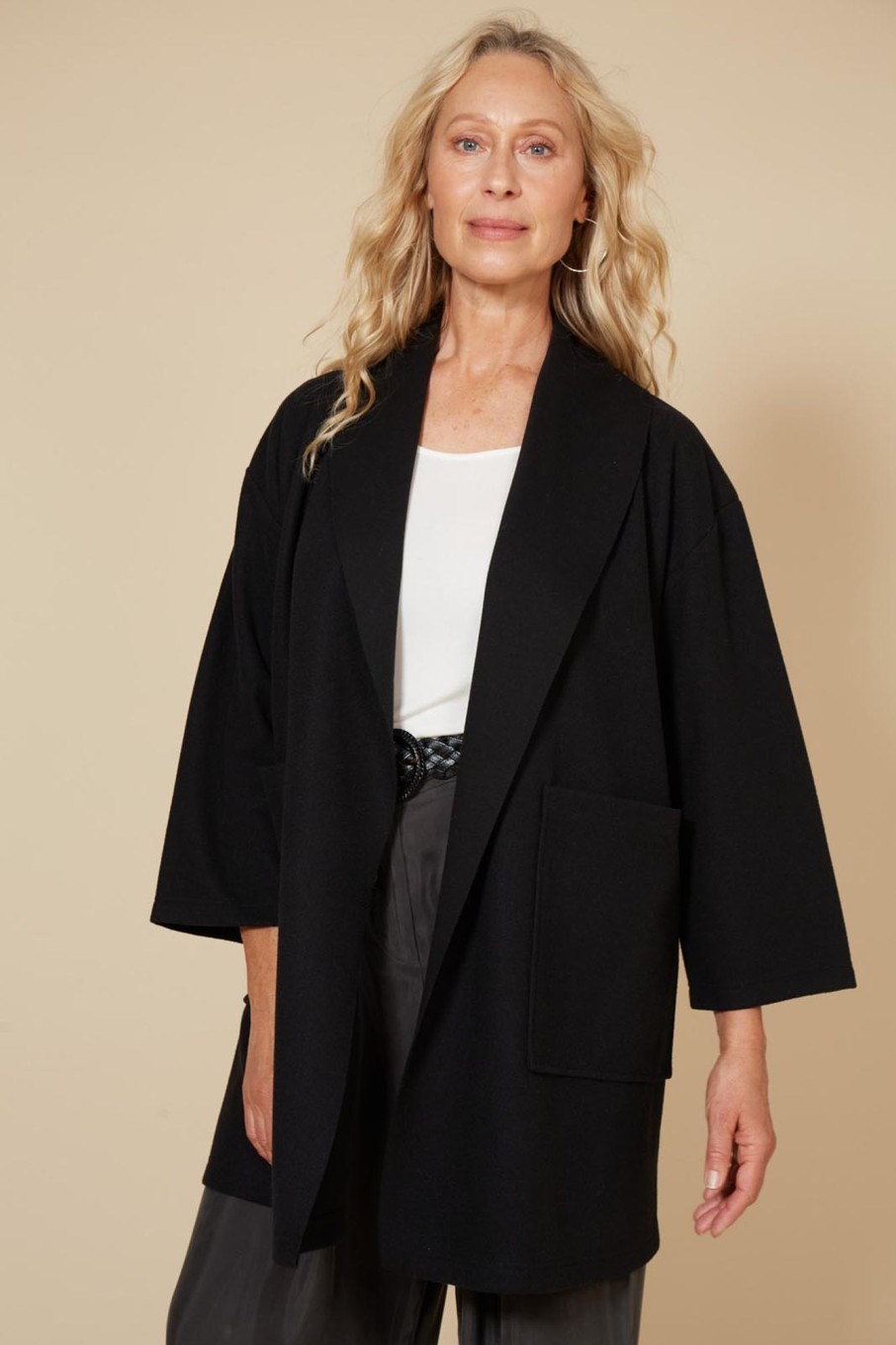 Clothing eb&ive Jackets | Klein Duster Coat - Ebony