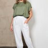 Clothing eb&ive Pants | Te Amo Relaxed Pant - Salt