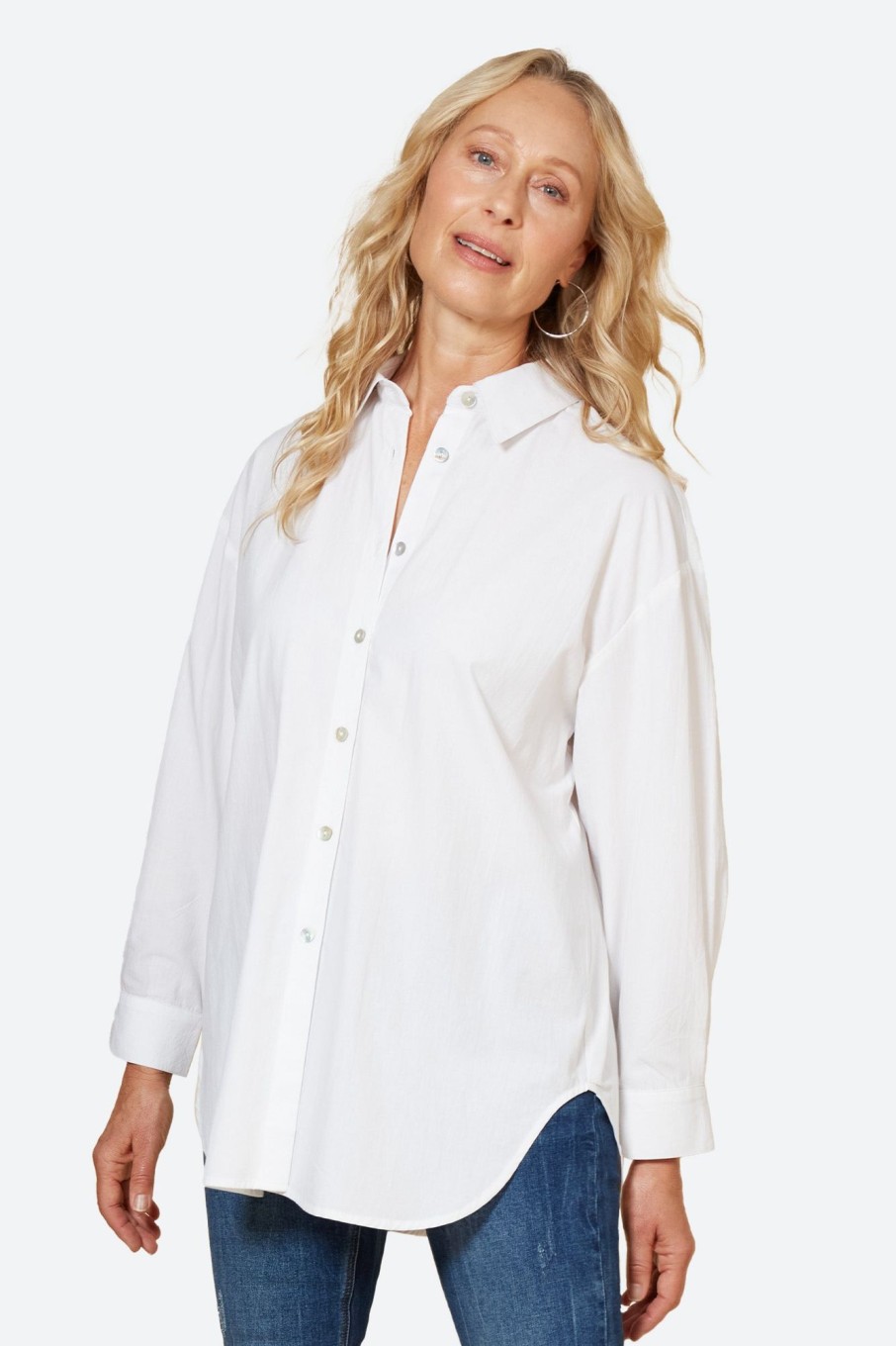 Clothing eb&ive Shirts | Studio Oversize Shirt - Salt