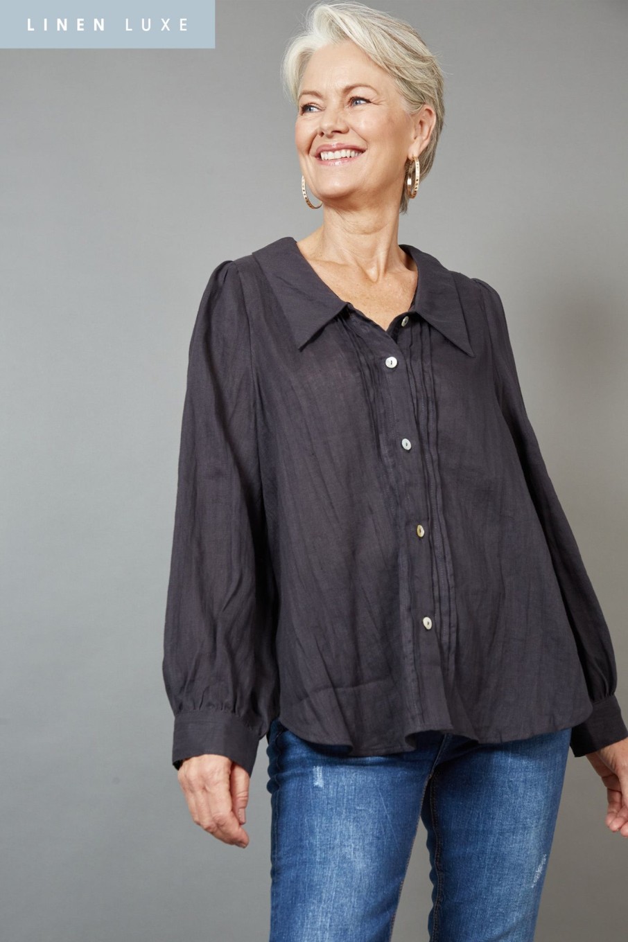 Clothing eb&ive Blouses | Diaz Blouse - Shale