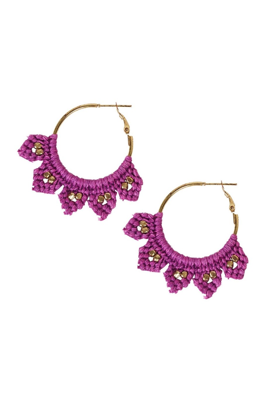 Accessories eb&ive Earrings | Diaz Crochet Earring - Mulberry