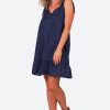 Clothing eb&ive Mid-Length Dresses | La Vie Tie Dress - Sapphire