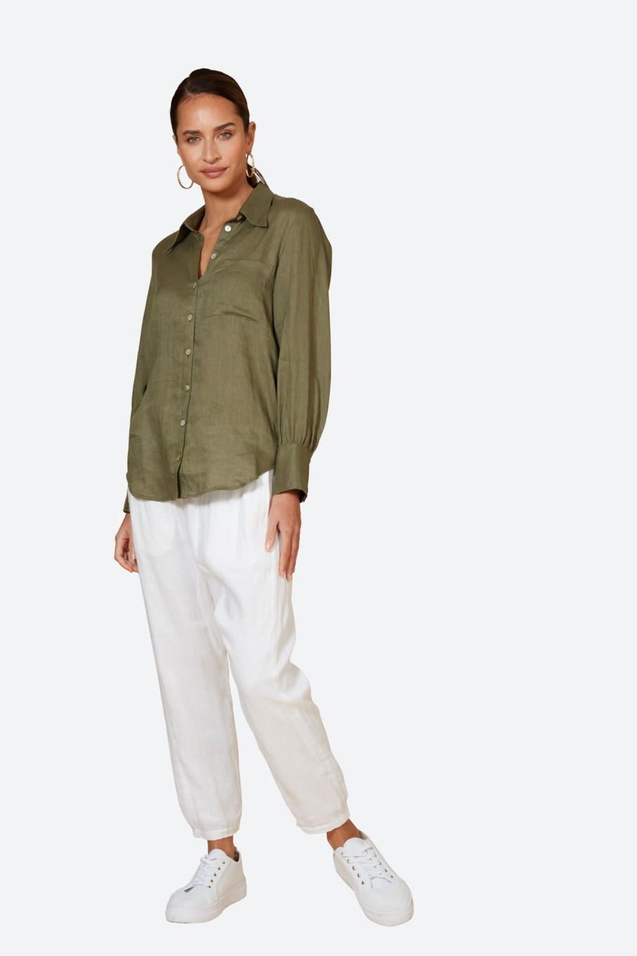 Clothing eb&ive Shirts | Studio Shirt - Khaki