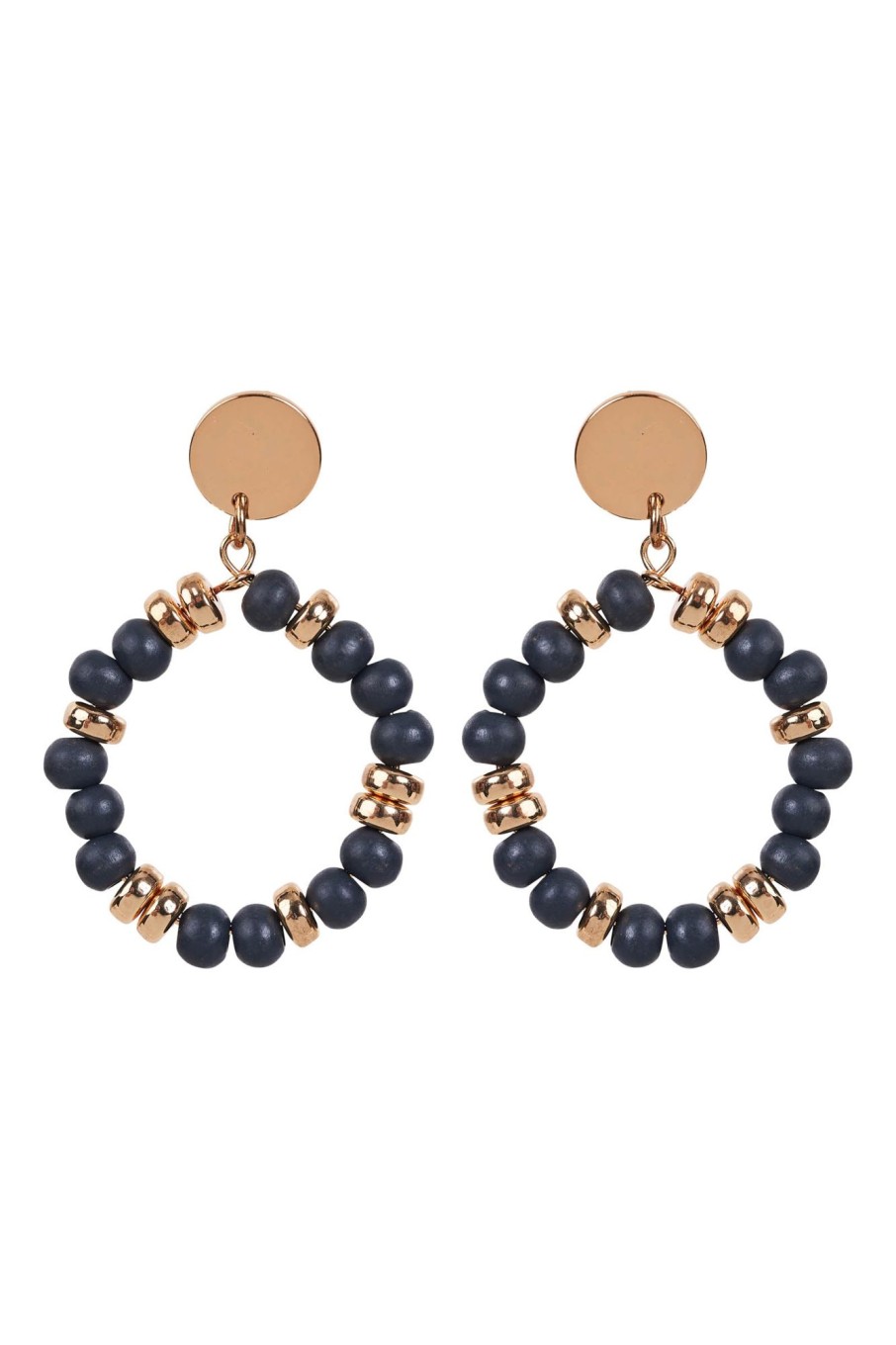 Accessories eb&ive Earrings | Vivid Hoop Earring - Sapphire