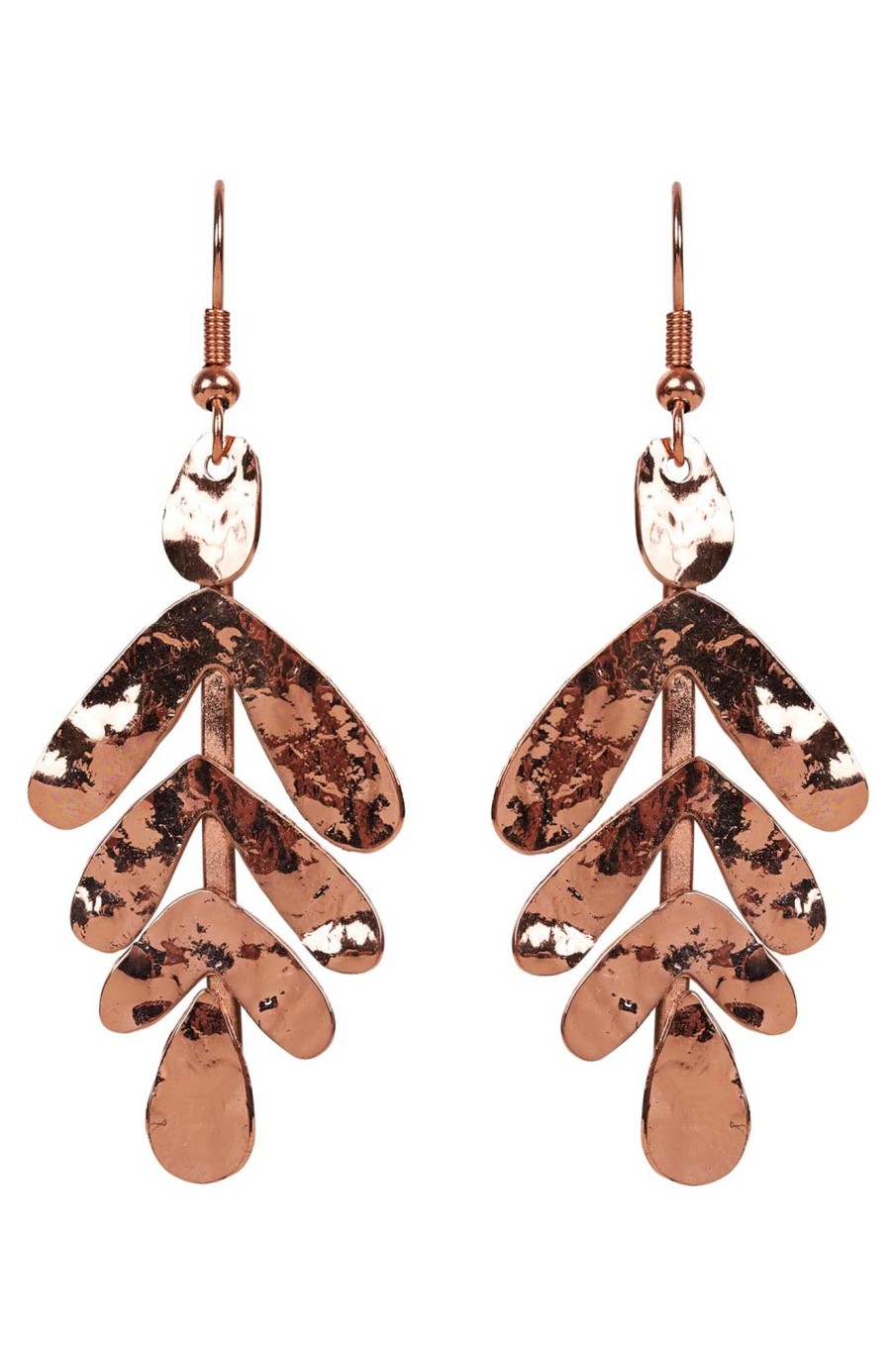 Accessories eb&ive Earrings | Studio Leaf Earring - Copper