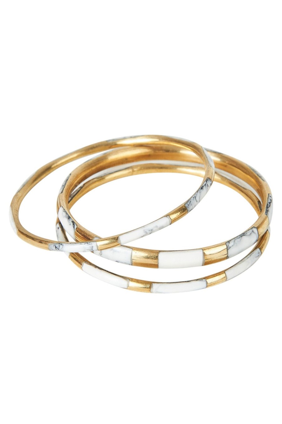 Accessories eb&ive Bracelets & Bangles | Luxe Bangle Set - Opal