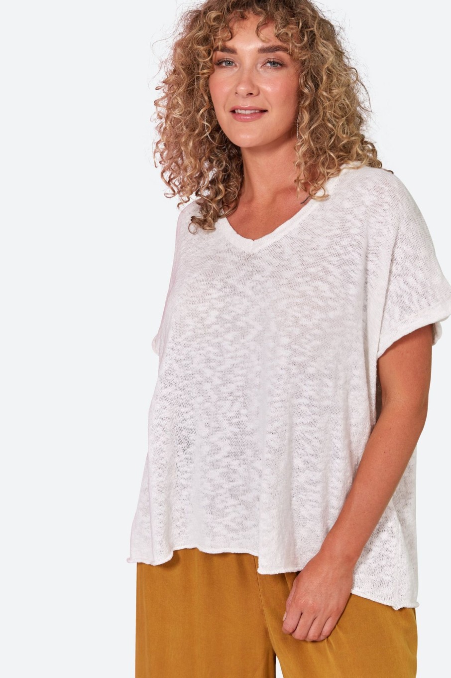 Clothing eb&ive Knits | Jovial Top - Blanc