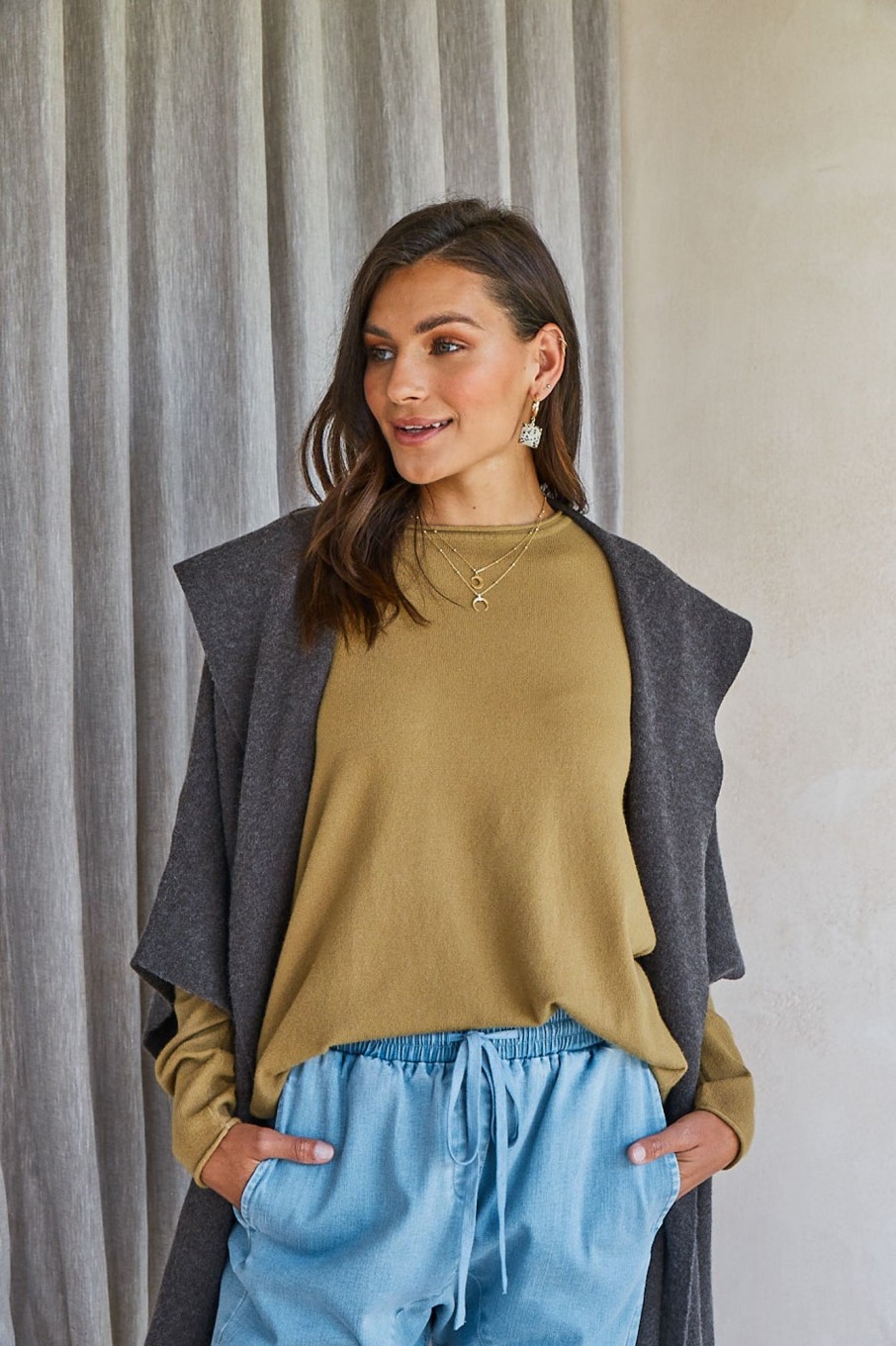 Clothing eb&ive Jumpers | Gunyah Knit - Dijon