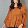 Clothing eb&ive Blouses | Vienetta Top - Caramel