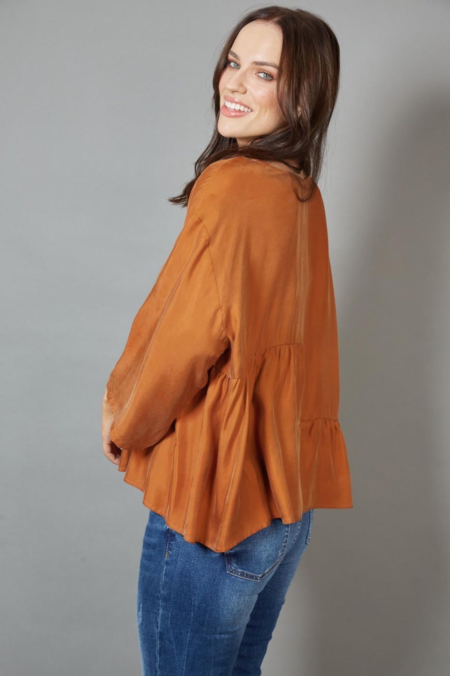 Clothing eb&ive Blouses | Vienetta Top - Caramel