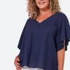 Clothing eb&ive Blouses | Verve Top - Sapphire