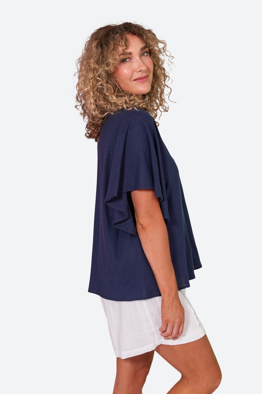 Clothing eb&ive Blouses | Verve Top - Sapphire