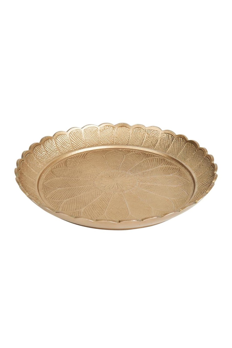 Homewares eb&ive | Daisy Luxe Salad Bowl/Platter - Bronze Gold