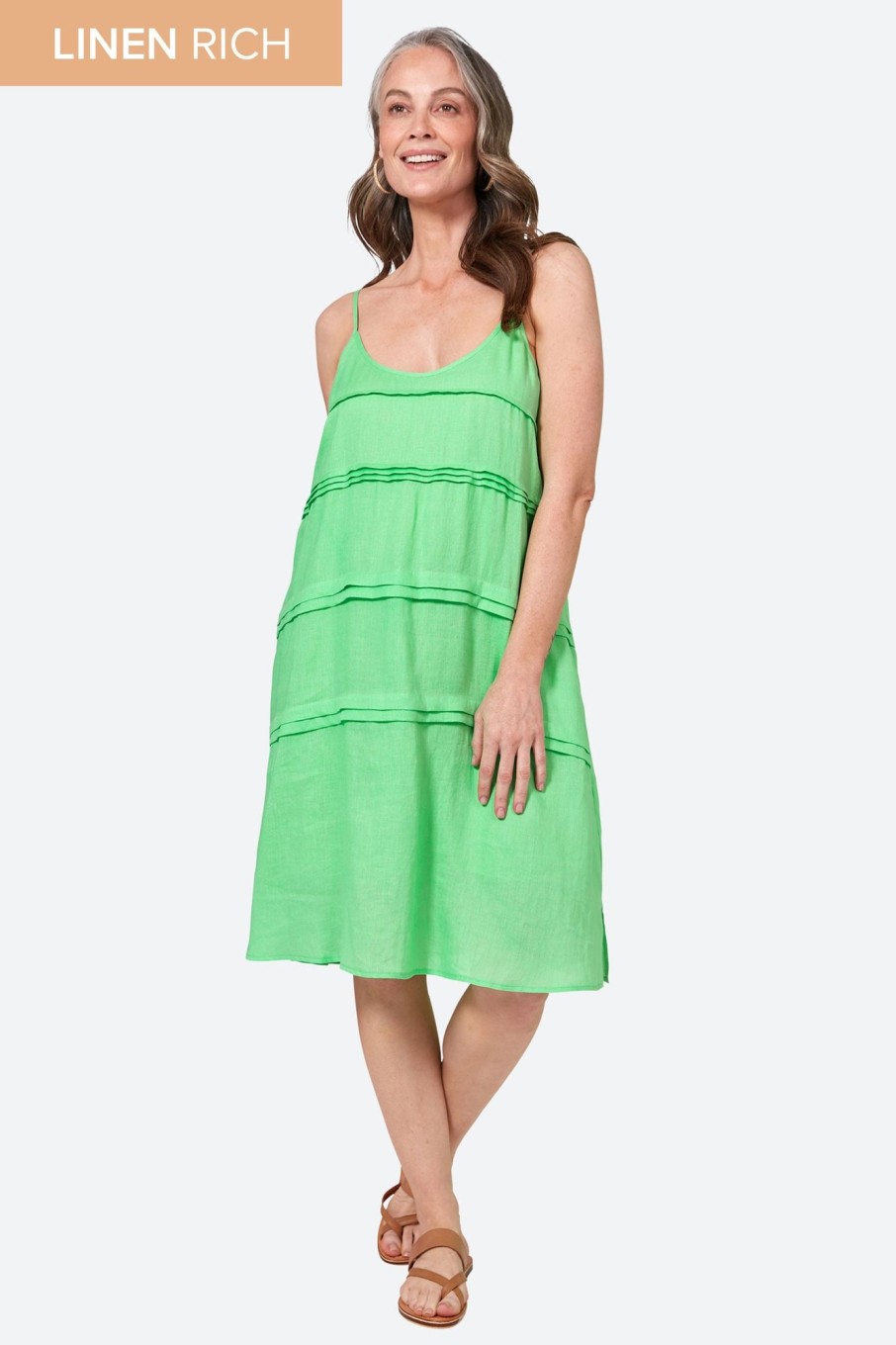 Clothing eb&ive Mid-Length Dresses | La Vie Tank Dress - Kiwi