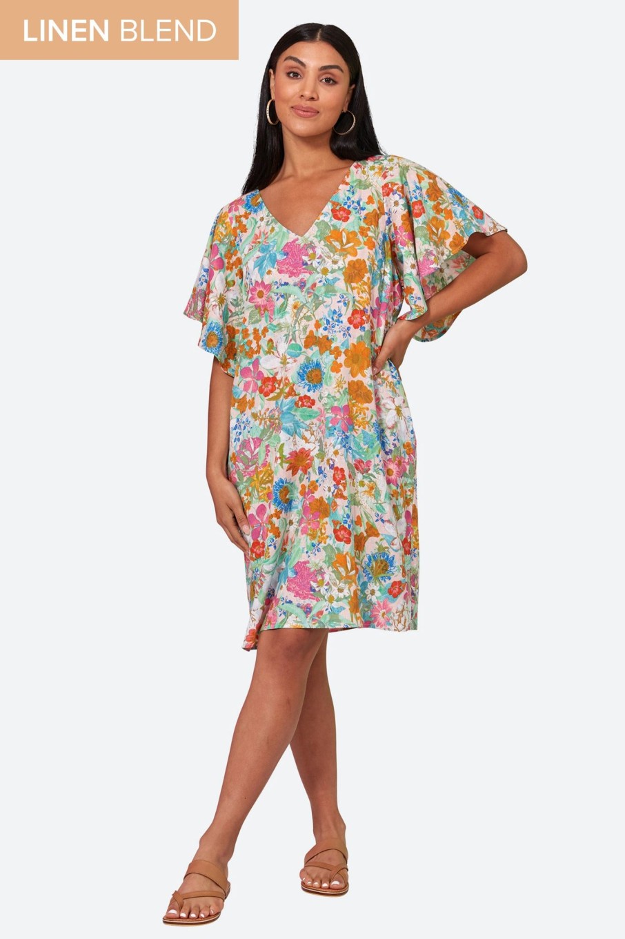 Clothing eb&ive Short Dresses | Verve Dress - Pink Flourish