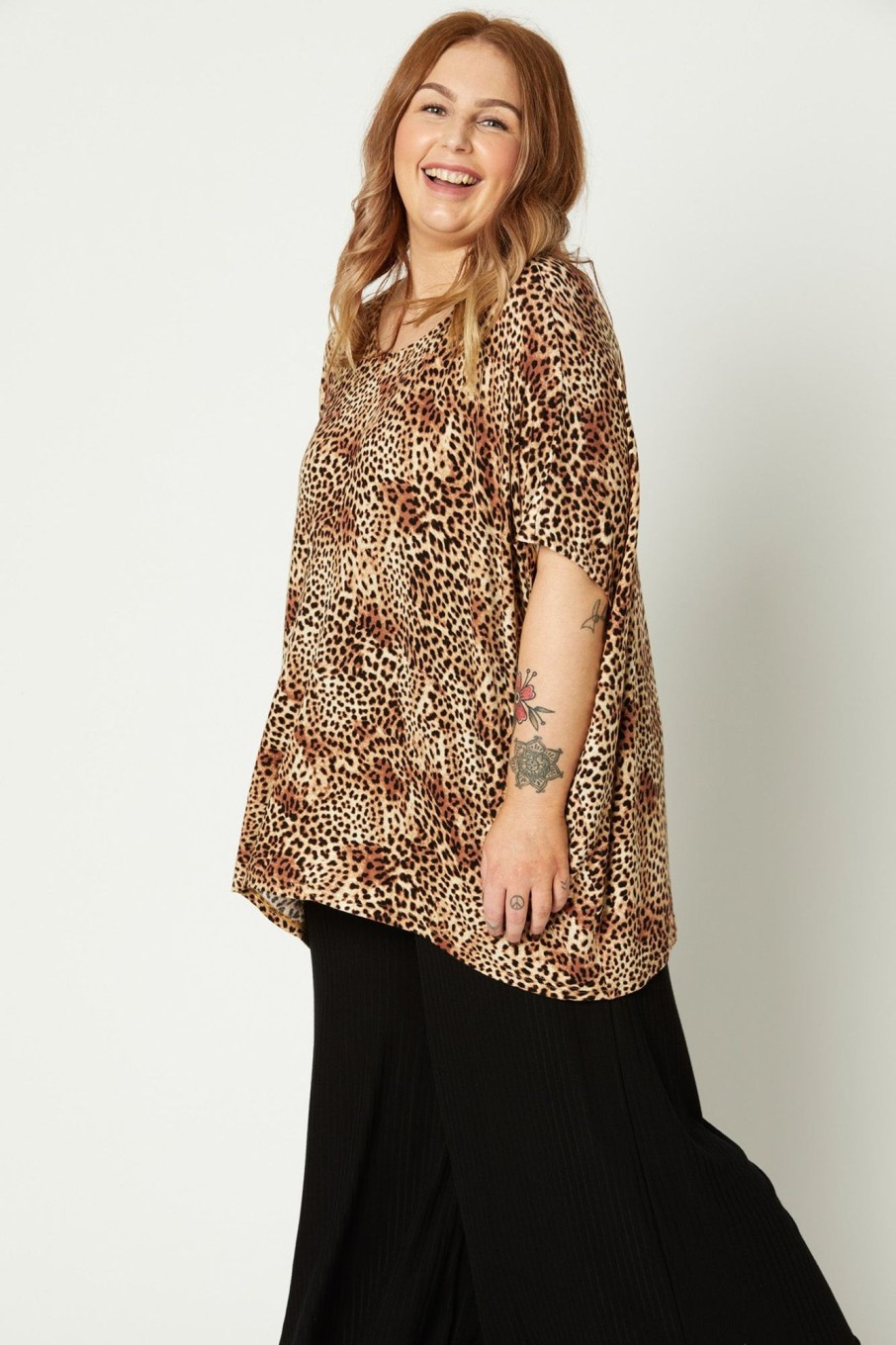 Clothing eb&ive T-Shirts | Lioness Top - Cheetah