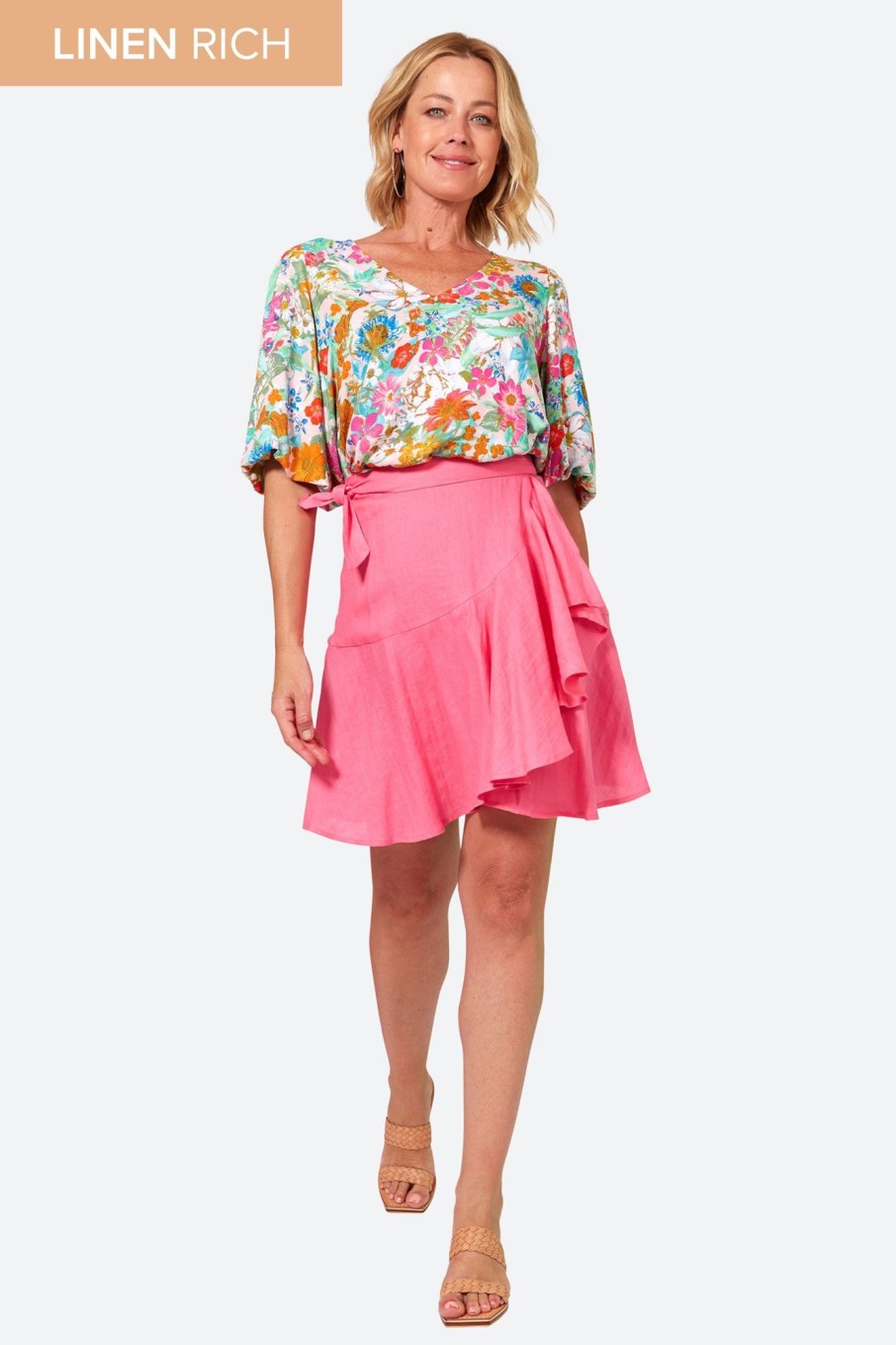 Clothing eb&ive Skirts | La Vie Mini Wrap Skirt - Candy