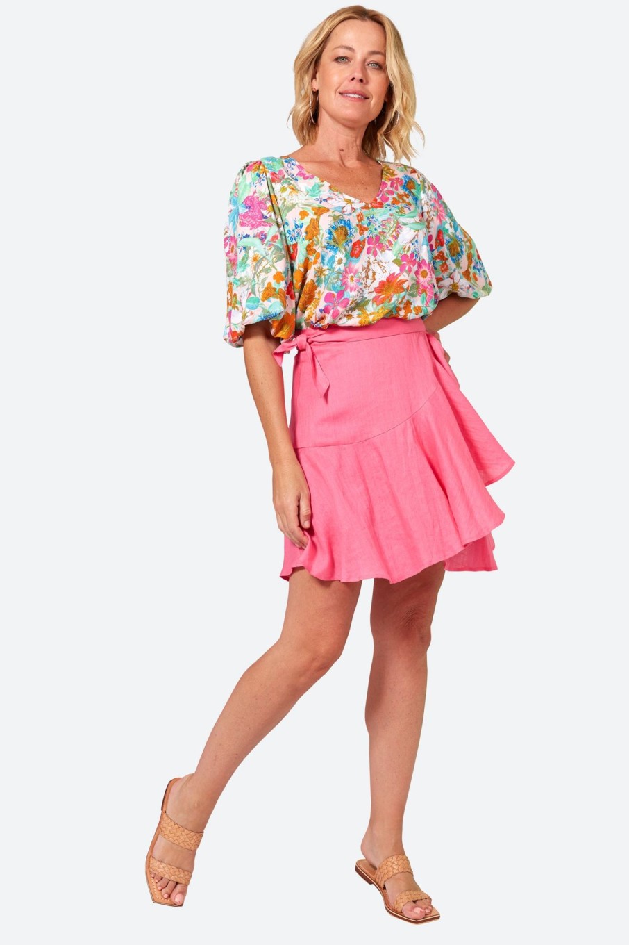 Clothing eb&ive Skirts | La Vie Mini Wrap Skirt - Candy