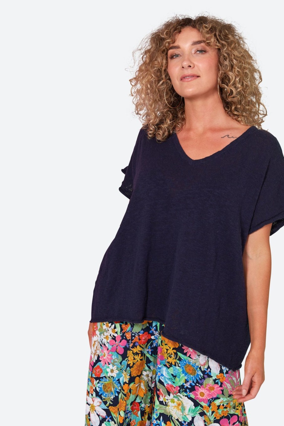 Clothing eb&ive Knits | Jovial Top - Sapphire