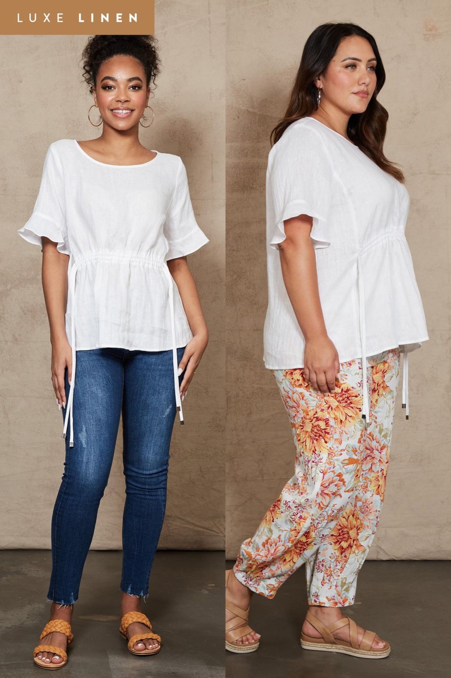 Clothing eb&ive | Indica Ruched Top - Salt