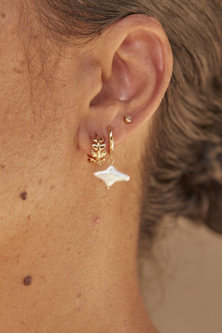 Accessories eb&ive Earrings | Legacy Earring - Gold Leaf