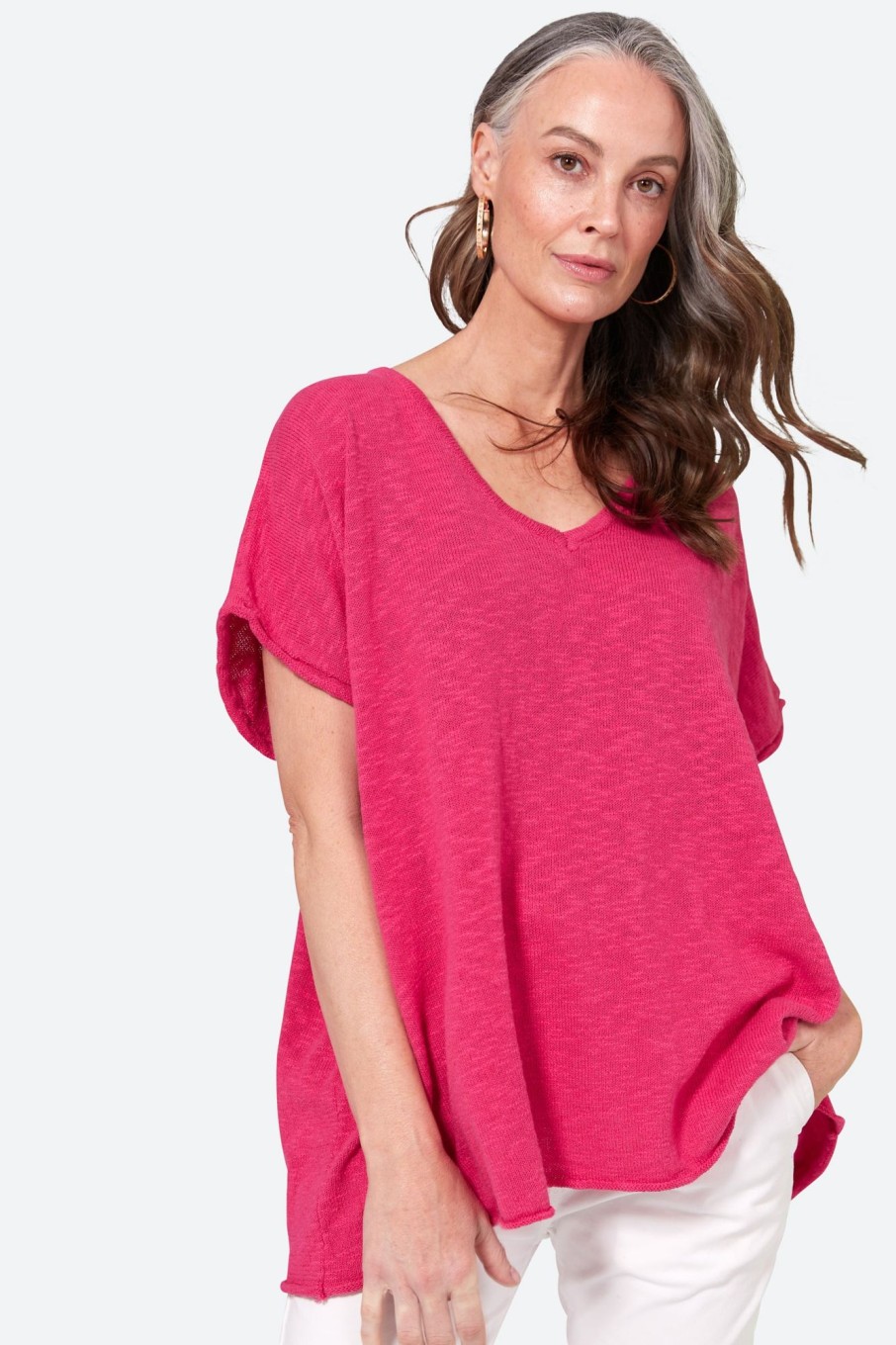 Clothing eb&ive Knits | Jovial Top - Fuchsia