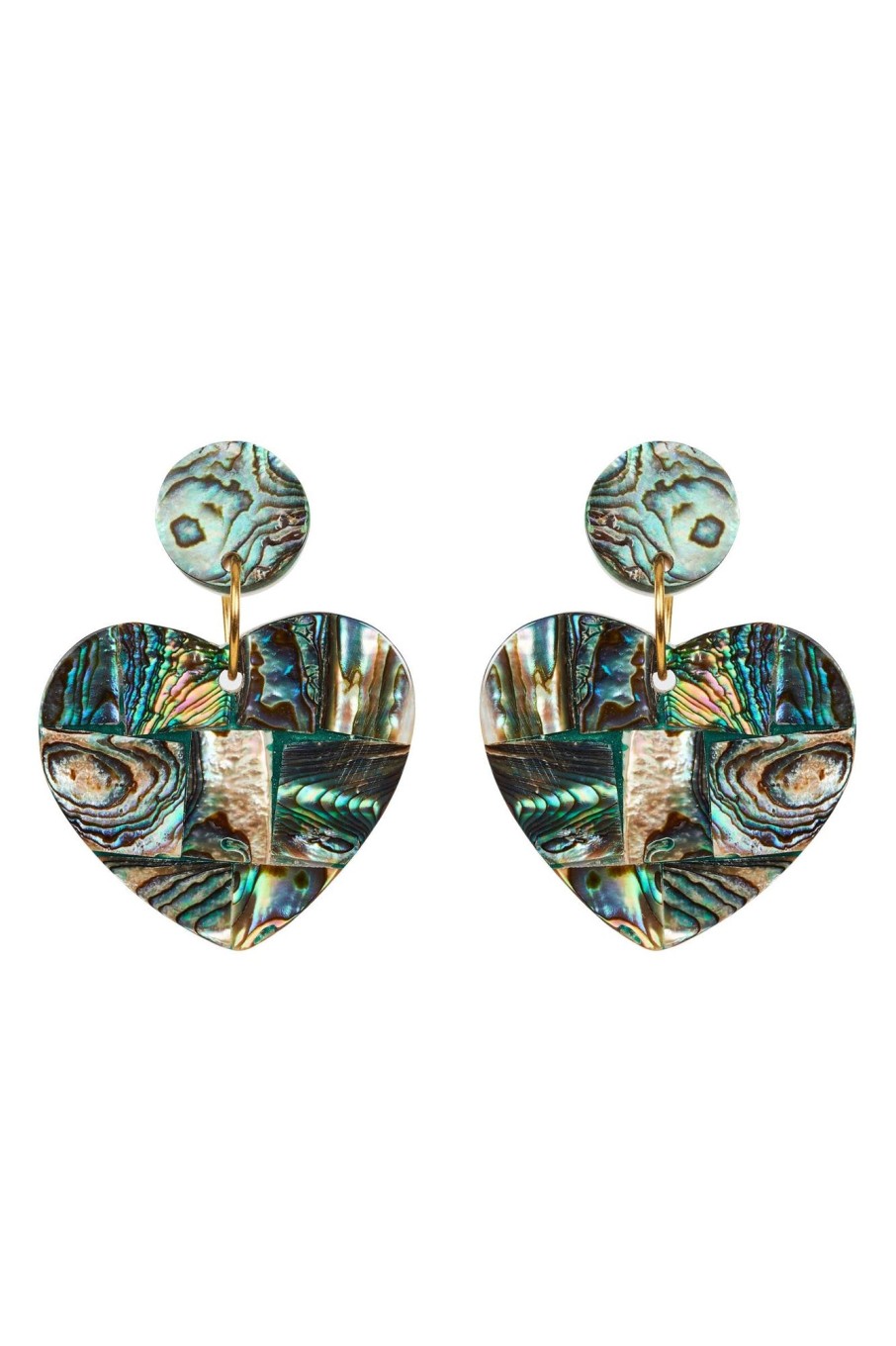 Accessories eb&ive Earrings | Soma Shell Earring - Paua