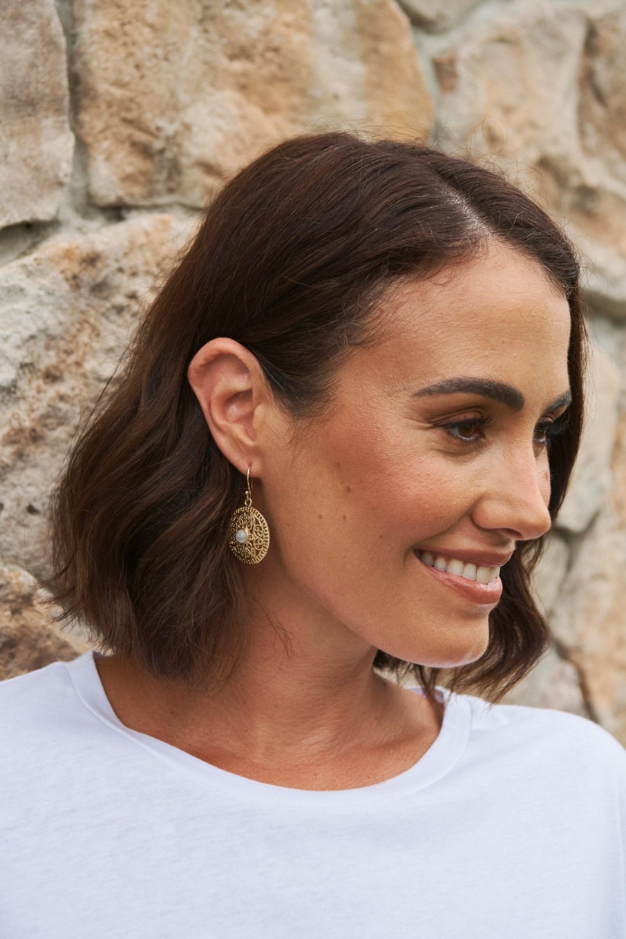 Accessories eb&ive Earrings | Aspire Earring - Gold