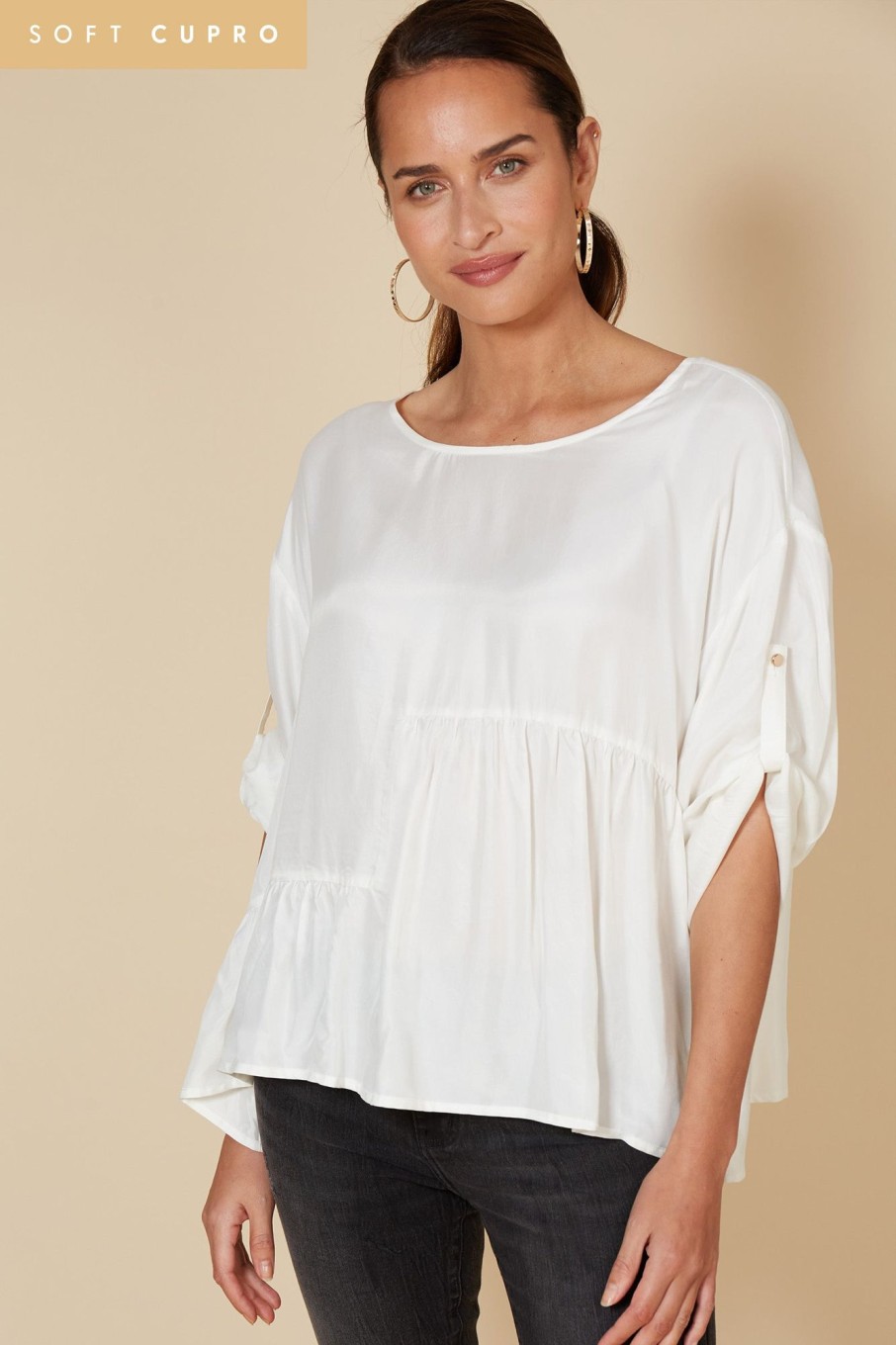 Clothing eb&ive Blouses | Vienetta Top - Blanc