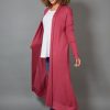 Clothing eb&ive Cardigans | Cleo Longline Cardigan - Mulberry