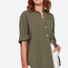 Clothing eb&ive Shirts | Studio Oversize Shirt - Khaki