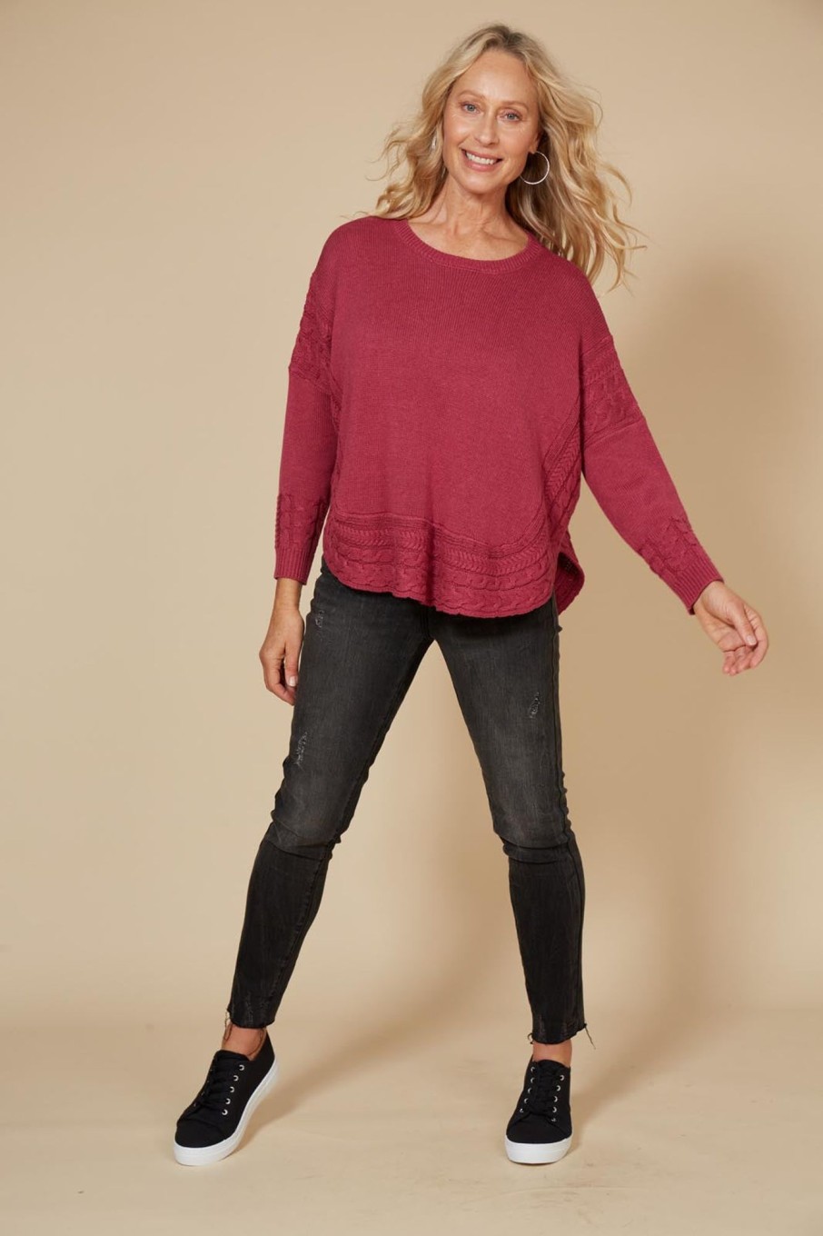 Clothing eb&ive Jumpers | Poppy Knit - Mulberry