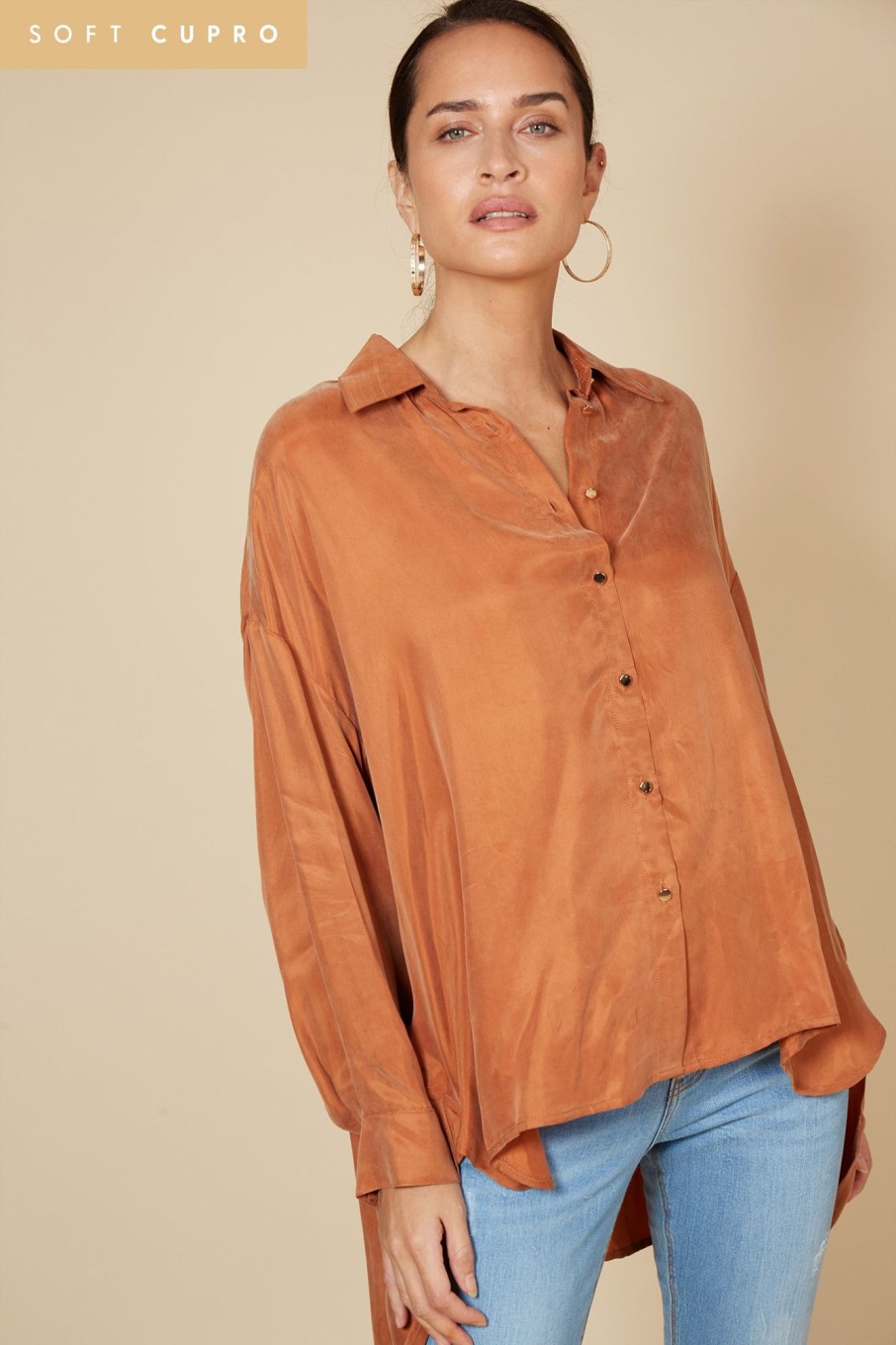 Clothing eb&ive Shirts | Vienetta Shirt - Caramel