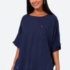 Clothing eb&ive Blouses | Verve Relax Top - Sapphire