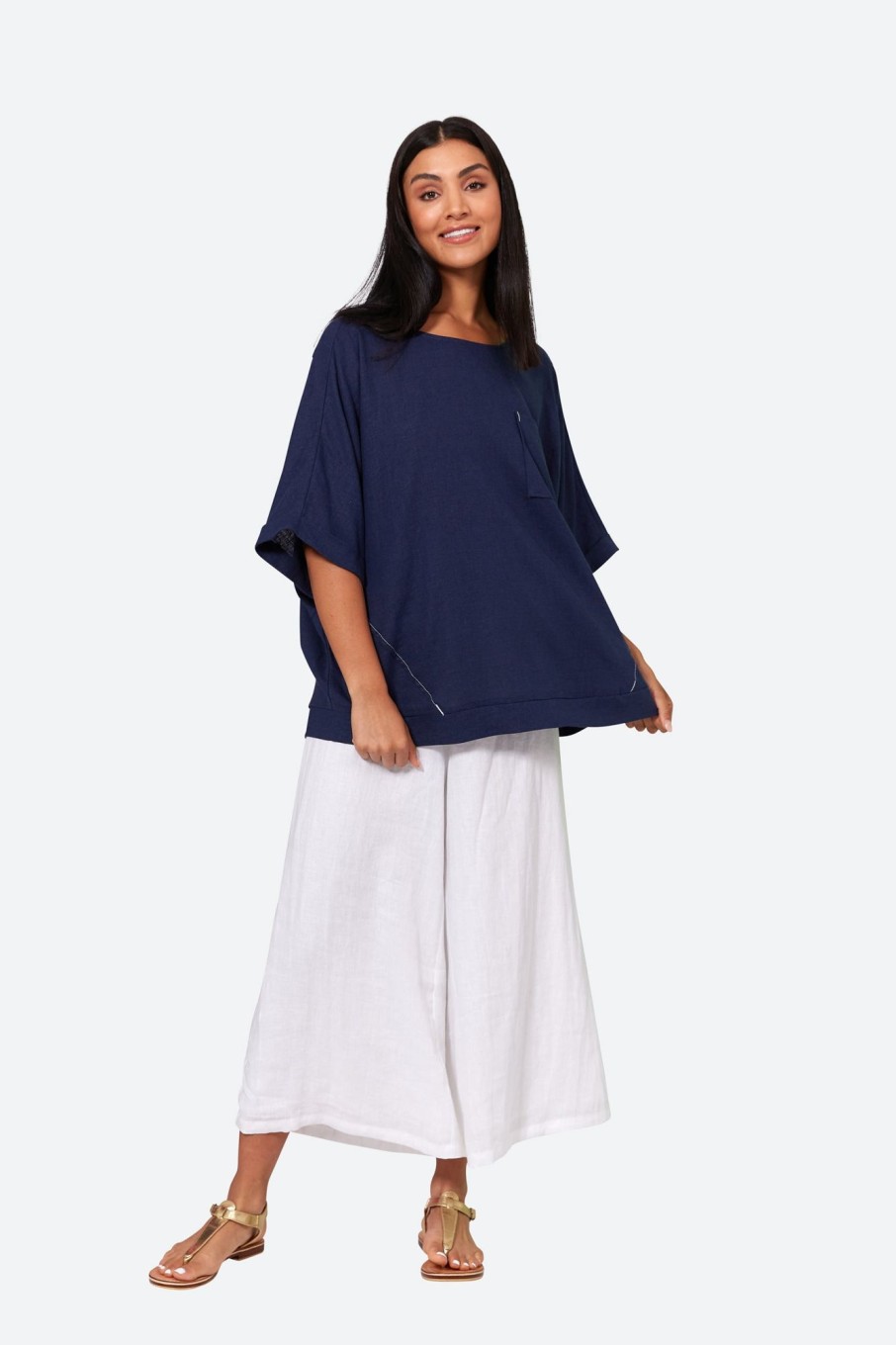 Clothing eb&ive Blouses | Verve Relax Top - Sapphire