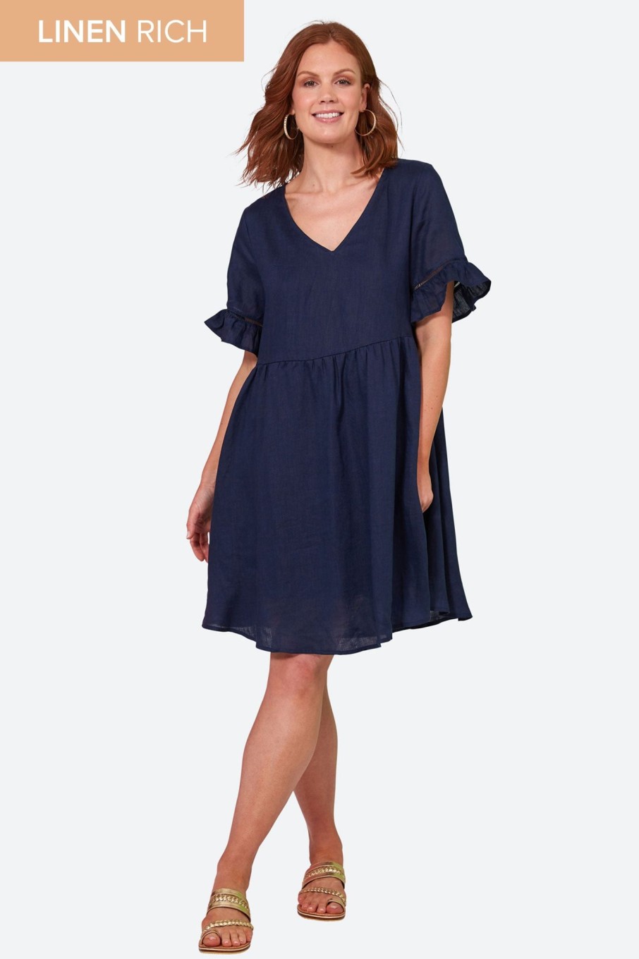 Clothing eb&ive Short Dresses | La Vie Dress - Sapphire