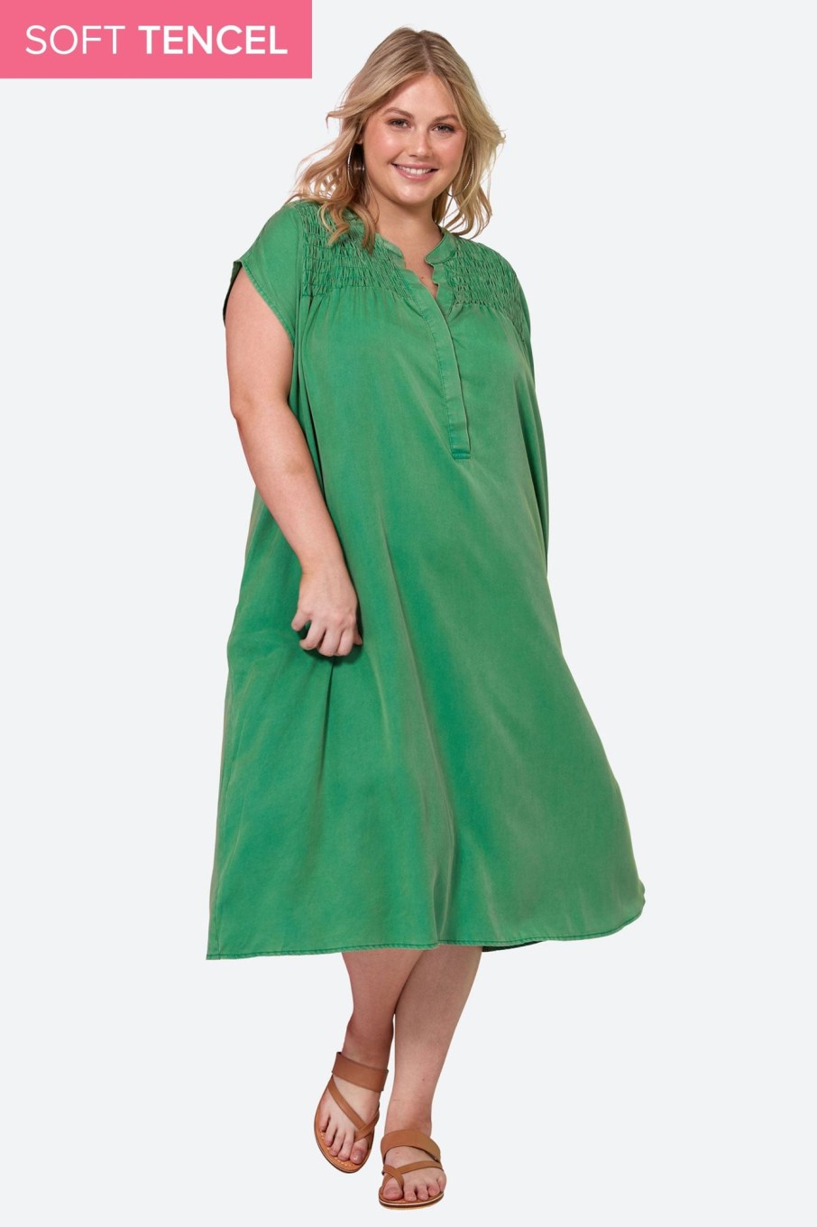 Clothing eb&ive Mid-Length Dresses | Elan Dress - Meadow